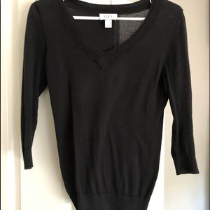 Black Ann Taylor Loft Sweater XS